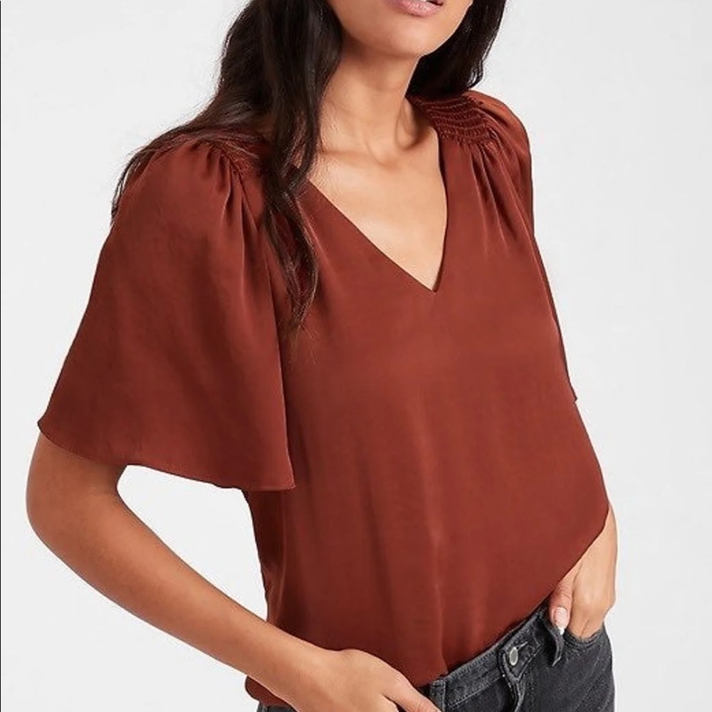 Banana Republic Flutter Sleeve Blouse